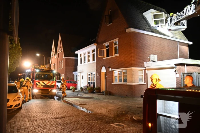 Uitslaande brand bij brand in wasdroger