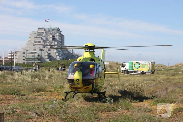 Inzet traumahelikopter op boulevard trekt veel bekijks