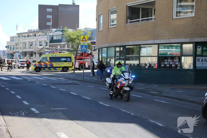 Inzet traumahelikopter op boulevard trekt veel bekijks