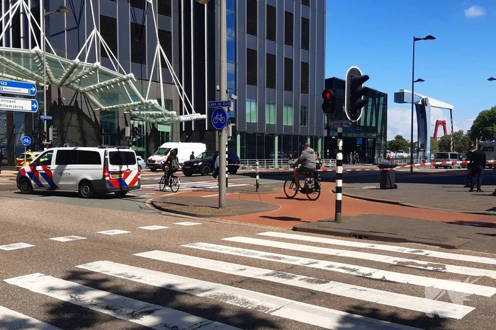 Spoorweghavenbrug afgezet vanwege inzet hulpdiensten