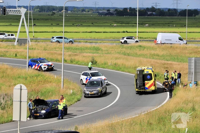 Motorrijder gewond bij ongeval op afrit