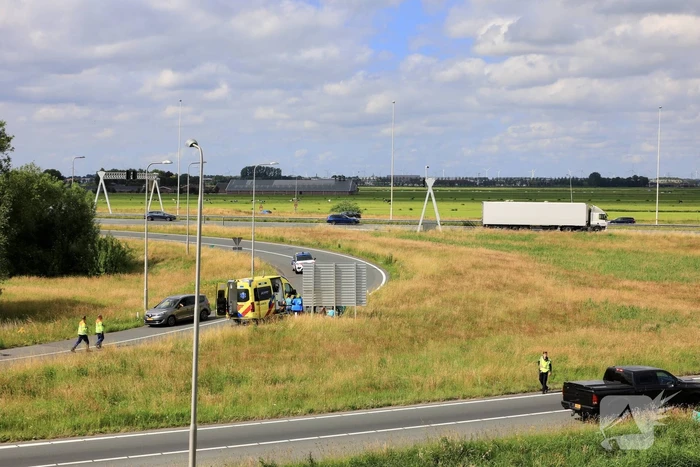 Motorrijder gewond bij ongeval op afrit