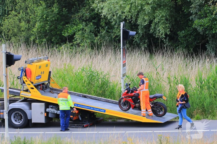 Motorrijder gewond bij ongeval op afrit