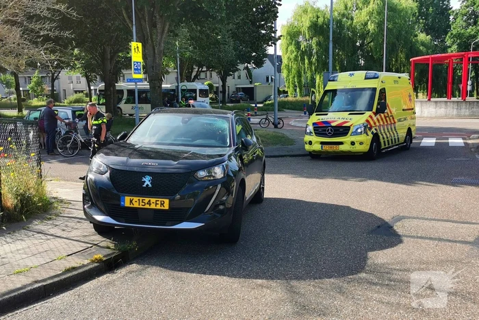 Fietser geschept door automobilist