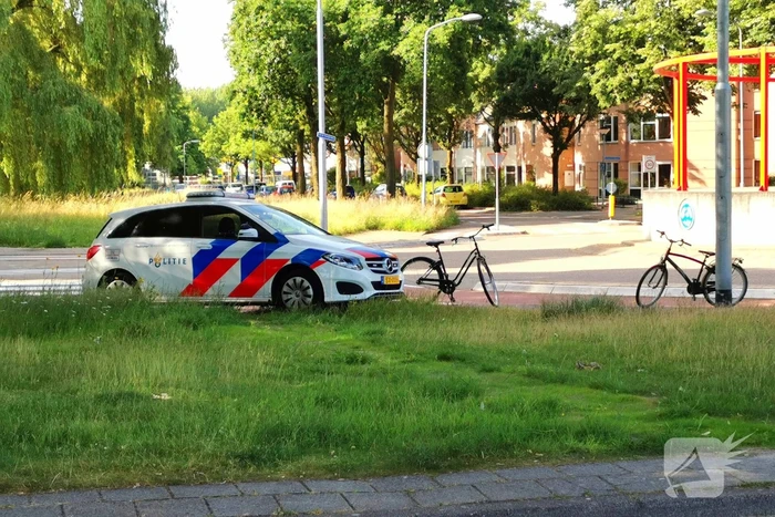 Fietser geschept door automobilist