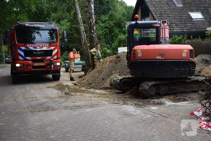 Gaslekkage door graafwerkzaamheden