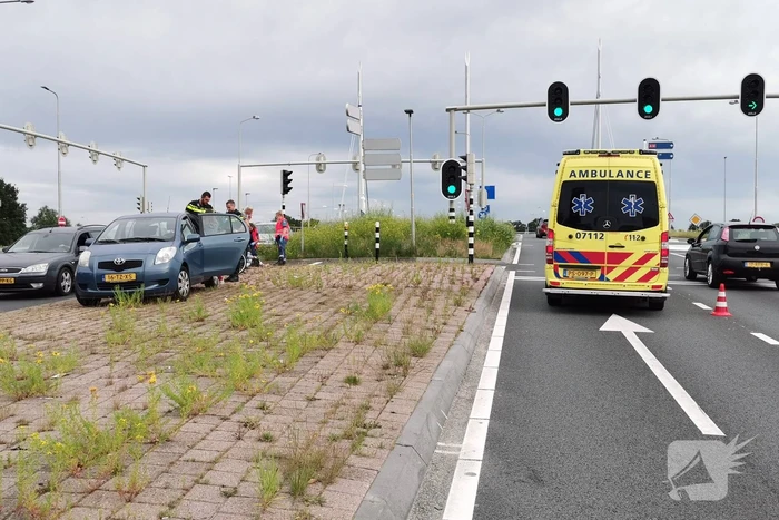 Overstekende fietser aangereden