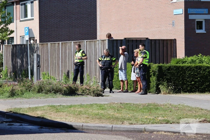 Brand op bovenste verdieping van hoekwoning