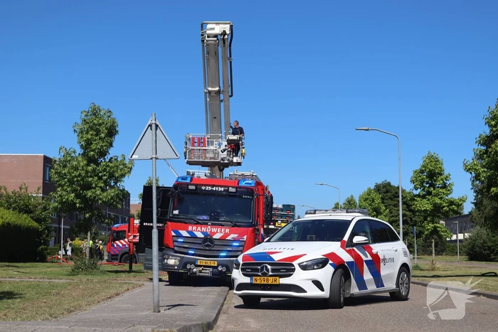 Brand op bovenste verdieping van hoekwoning