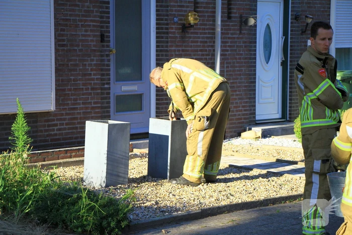 Bloembakken in brand