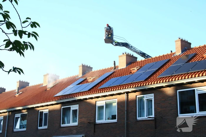 Brand op zolder in rijtjeswoning
