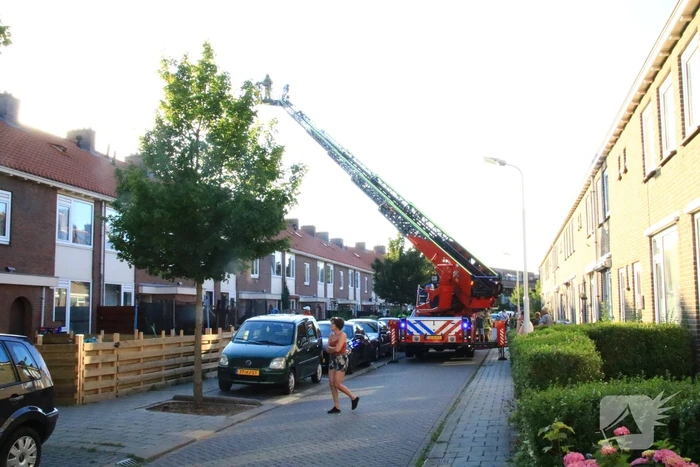 Brand op zolder in rijtjeswoning