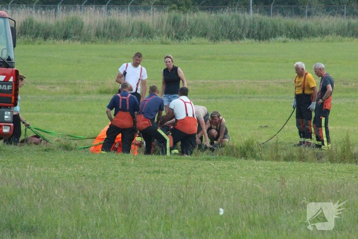 Grote reddingsactie voor paard te water