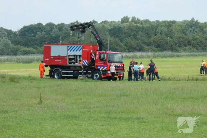Grote reddingsactie voor paard te water