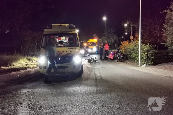 Ernstig ongeval tussen fietser en scooterrijder