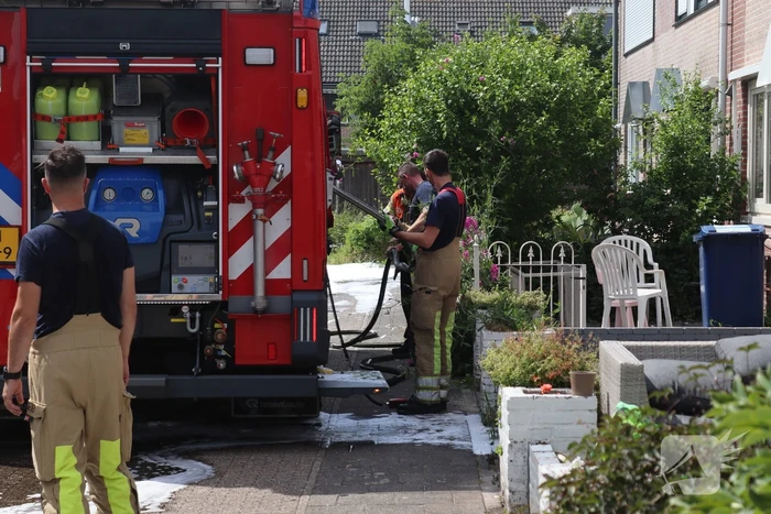 Brand op zolder van woning