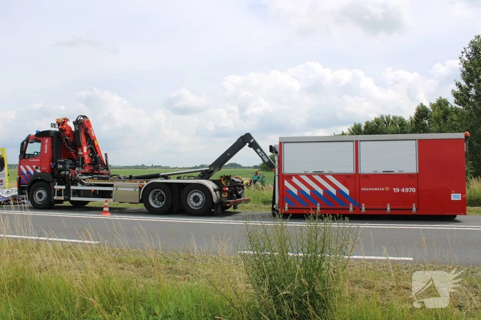 Gewond persoon aangetroffen in weiland