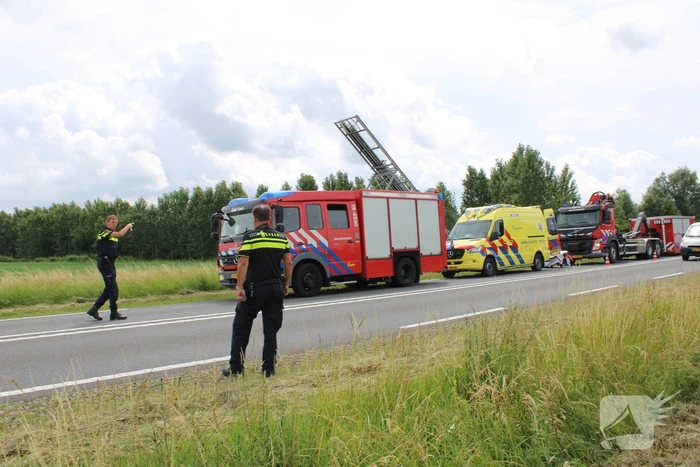 Gewond persoon aangetroffen in weiland
