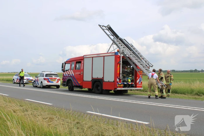 Gewond persoon aangetroffen in weiland
