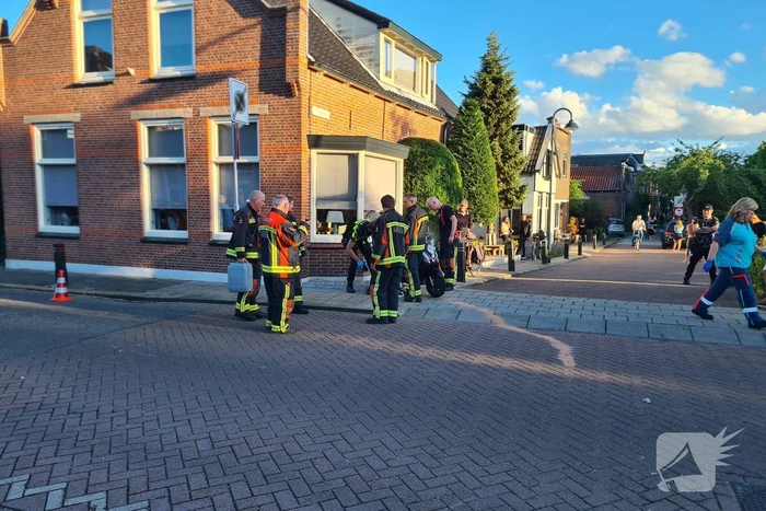 Scooter ten val bij wegversmalling