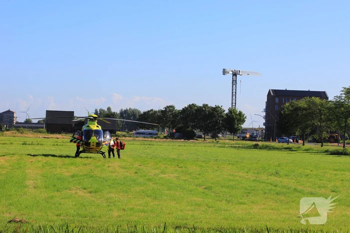 Traumahelikopter landt voor incident in voormalige zuivelfabriek Eemlandia