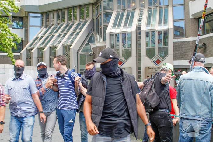 Boeren demonstreren bij de Tweede Kamer