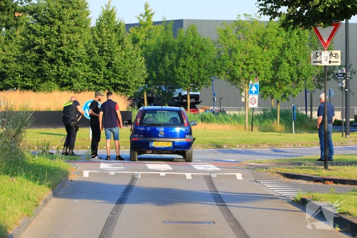 Kop-staart ongeval voor Rotonde 12
