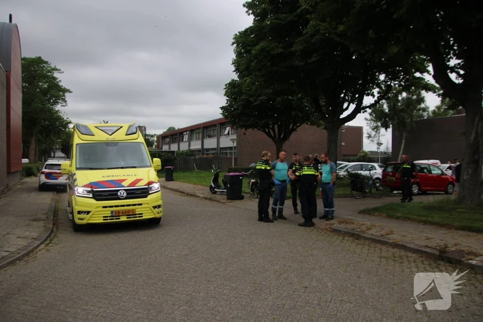 Automobilist botst tegen woning