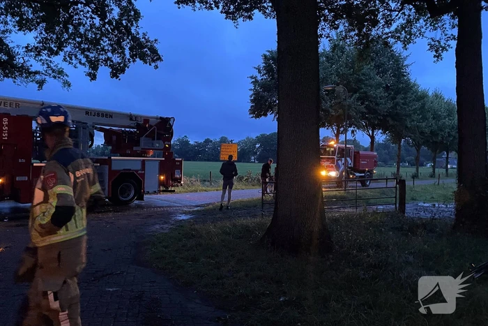 Straten onderwater door hoosbui