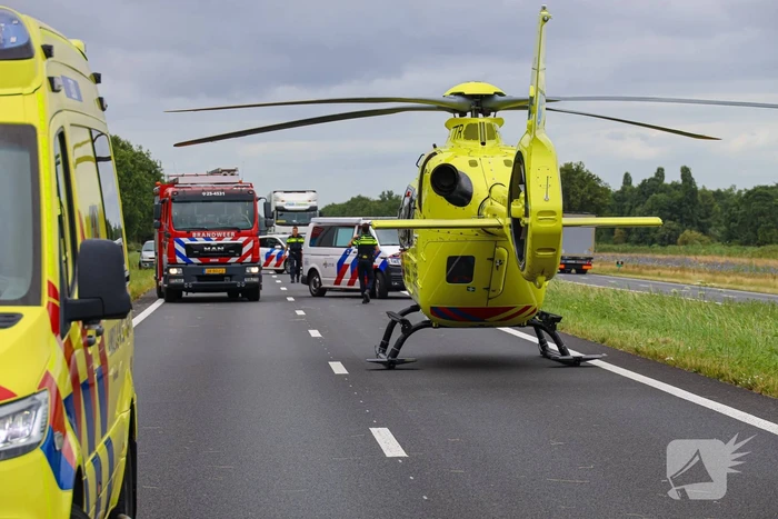 Bestuurder overleden bij eenzijdig ongeval