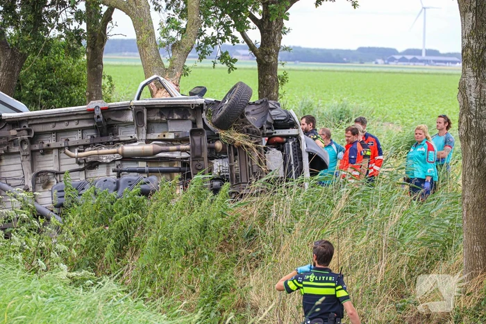 Bestuurder overleden bij eenzijdig ongeval