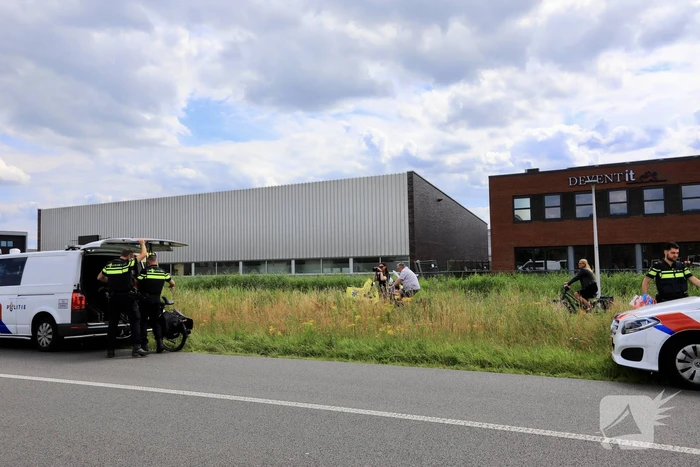 Fietser botst op andere fietser