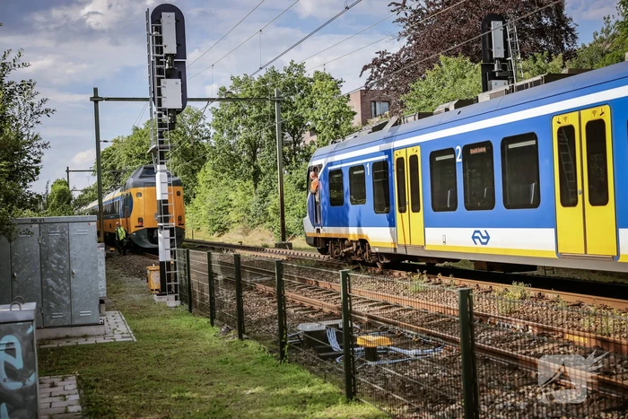 Automobilist rijdt tegen rijdende trein