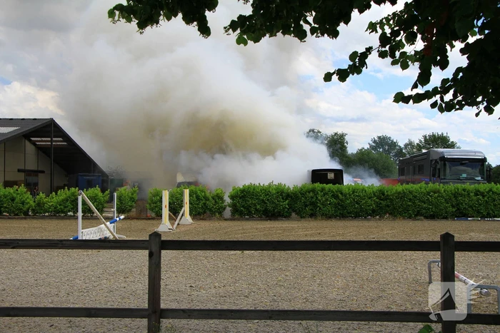 Ontploffingen bij brand in trailers