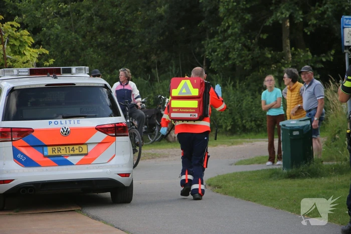 Traumahelikopter landt voor medisch incident