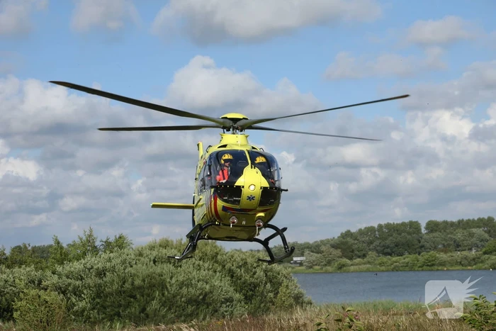 Traumahelikopter landt voor medisch incident