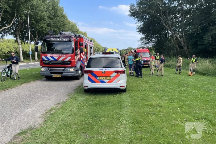 Zoekactie na aantreffen fiets in slootkant