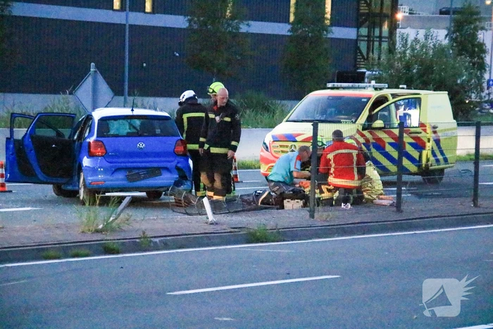 Auto flink beschadigd bij eenzijdig ongeval