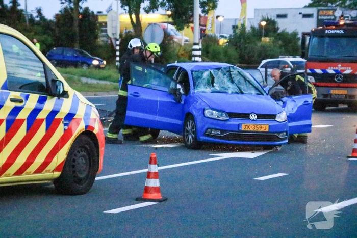 Auto flink beschadigd bij eenzijdig ongeval