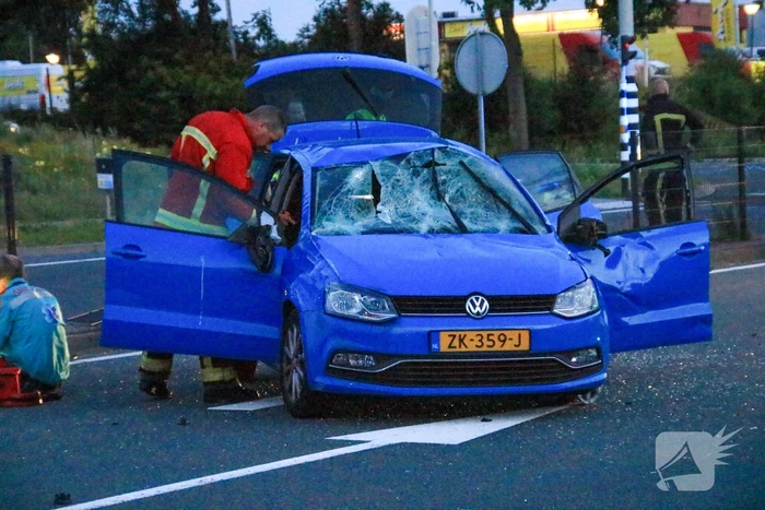 Auto flink beschadigd bij eenzijdig ongeval