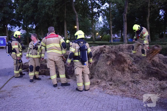 Broei veroorzaakt brand in gemaaid gras