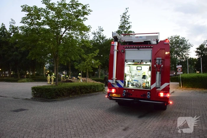 Broei veroorzaakt brand in gemaaid gras