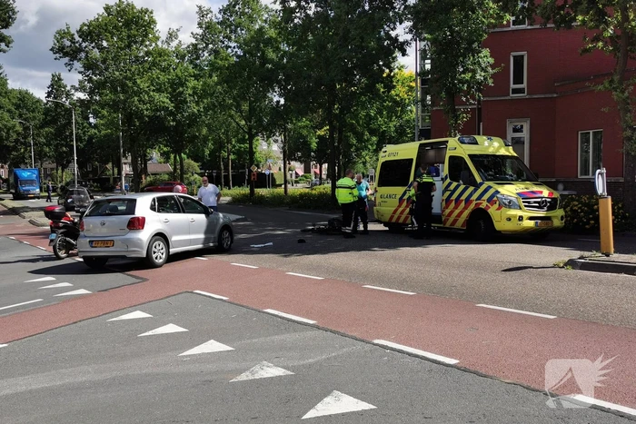 Automobilist ziet fietser over het hoofd