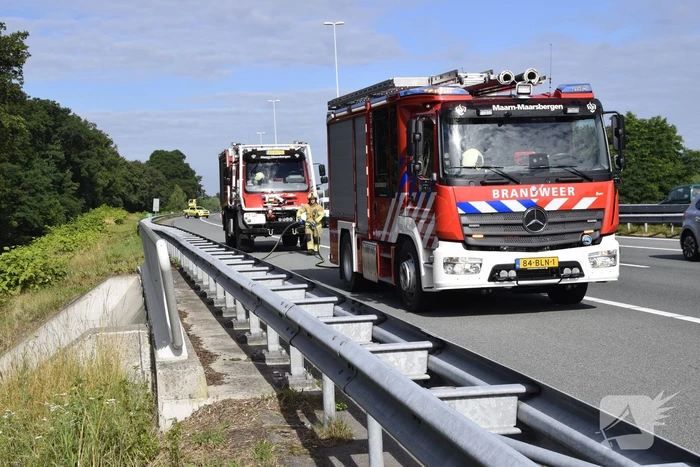 Brandweer blust vrachtwagenband