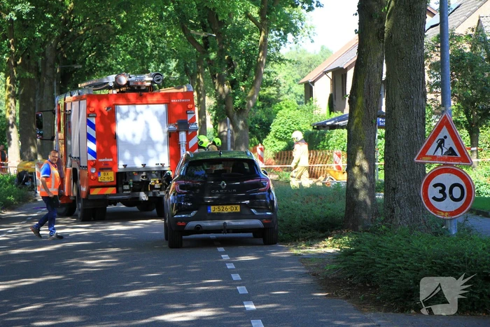 Straat afgezet naar gaslekkage