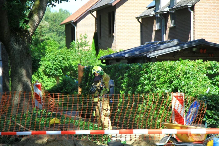 Straat afgezet naar gaslekkage