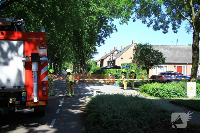 Straat afgezet naar gaslekkage