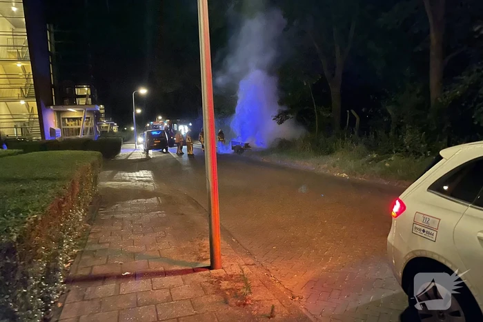 Brand in aanhangwagen