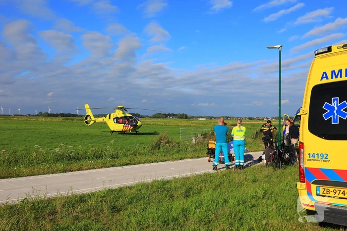 Traumahelikopter landt voor ongeval met kind