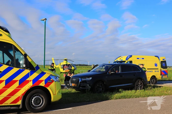 Traumahelikopter landt voor ongeval met kind